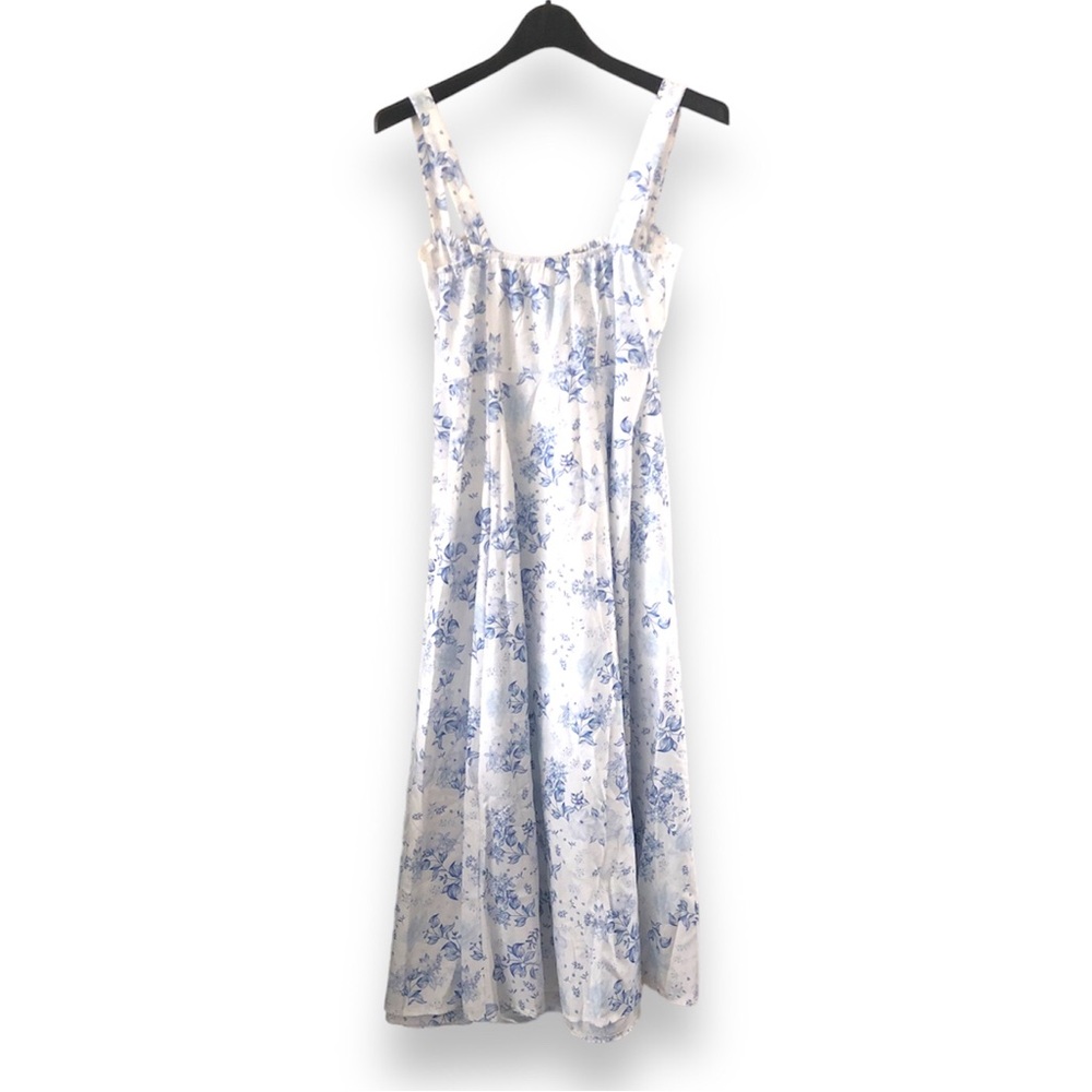 Blue Floral Summer Dress - Picture 5 of 9